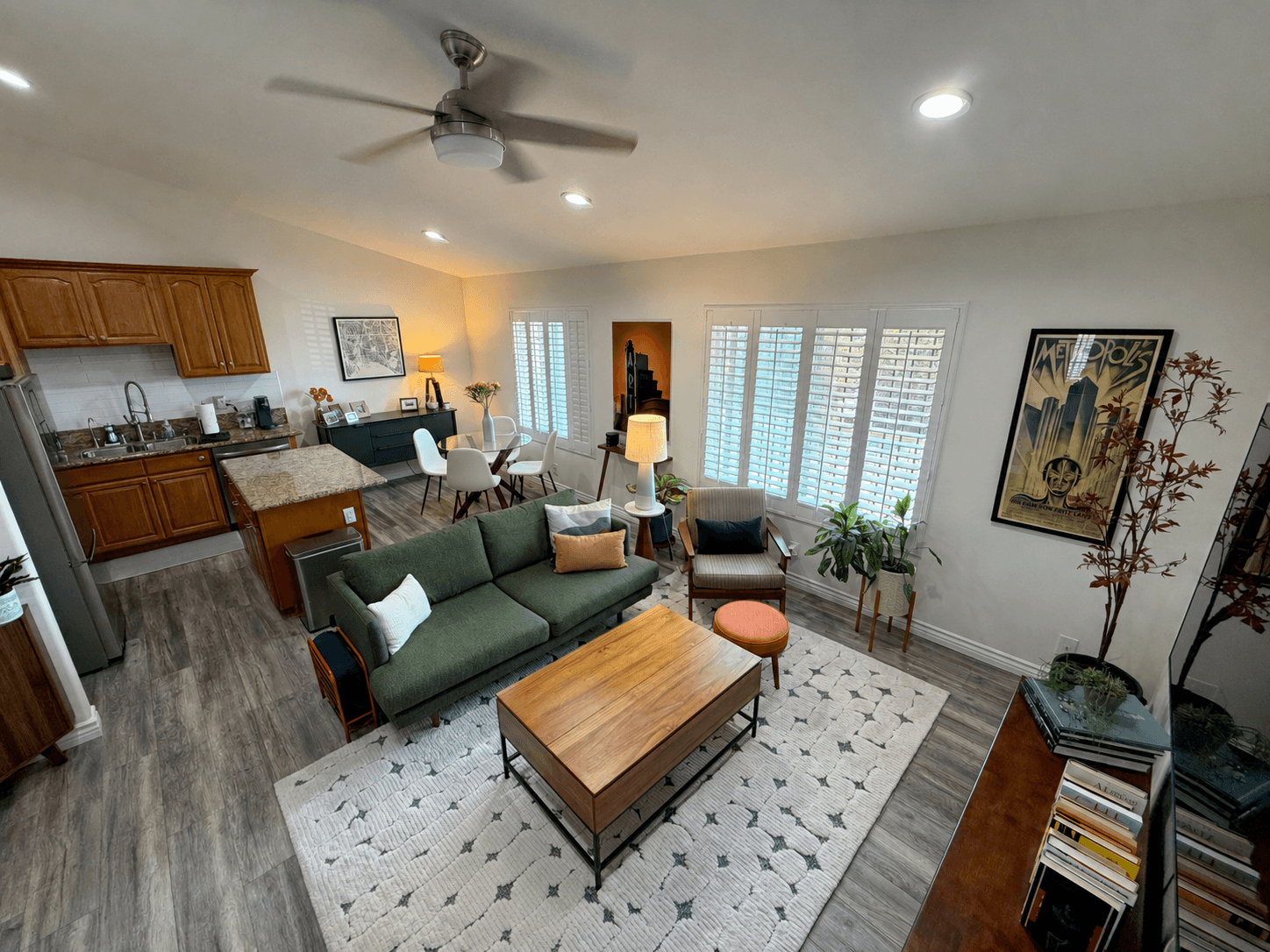 1637 E 5th Street, the main living space