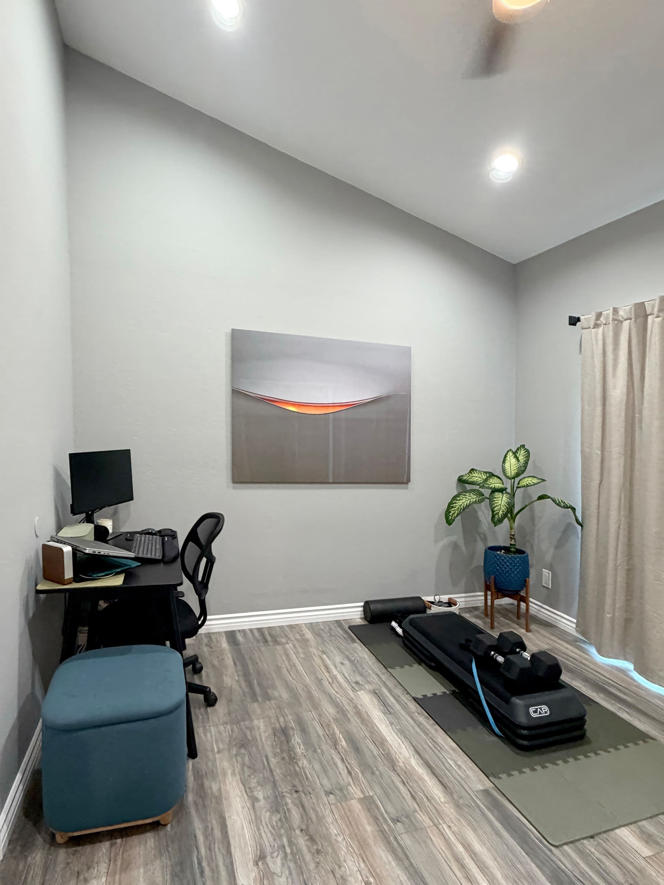 Second bedroom, set up as an office