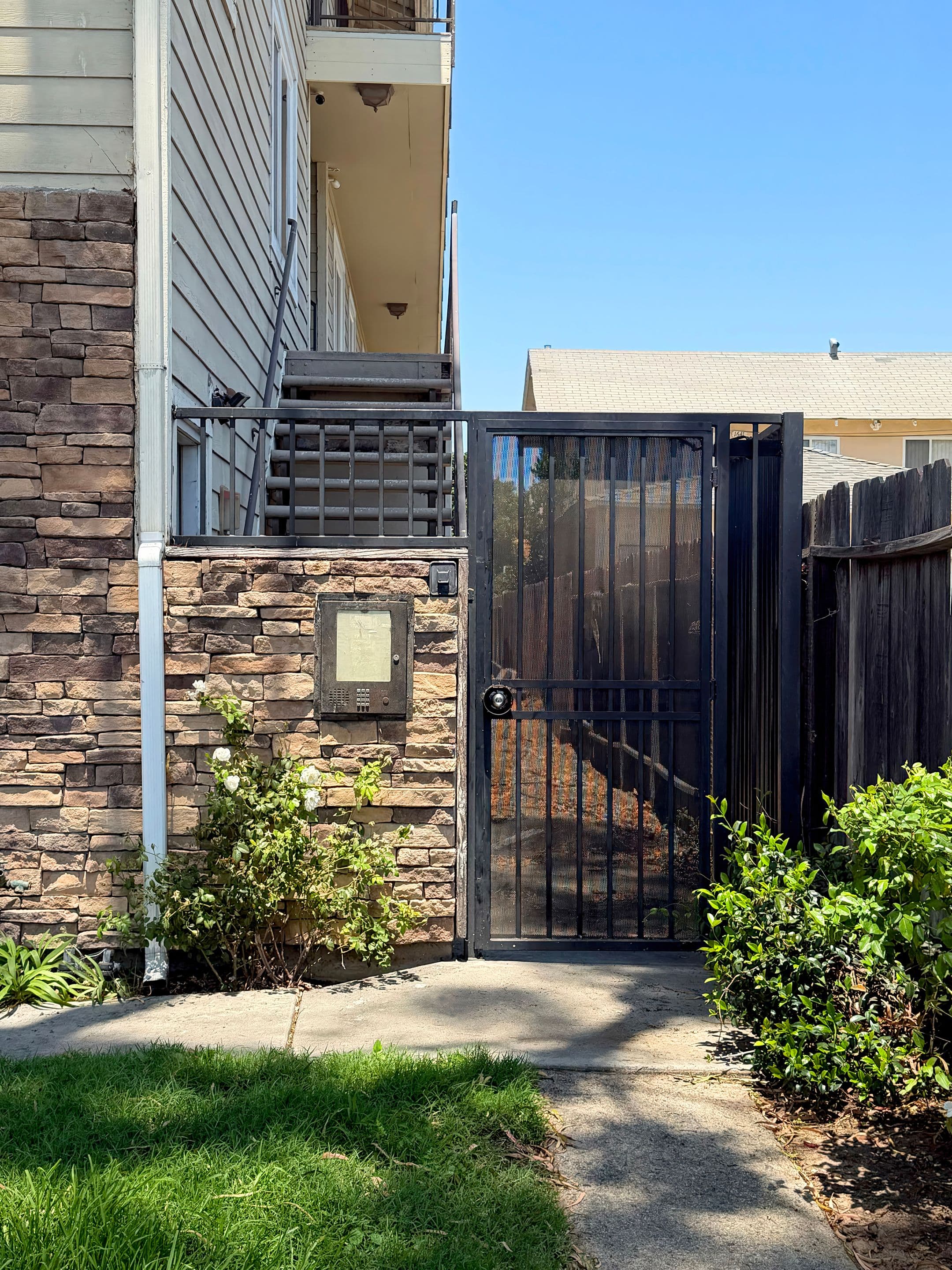 Secured entry gate